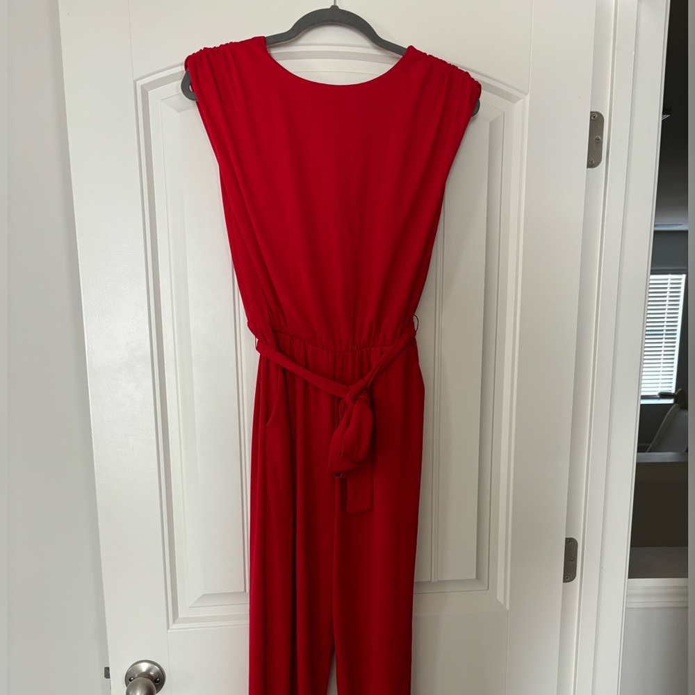 Express Red Jumpsuit - Picture 7 of 7
